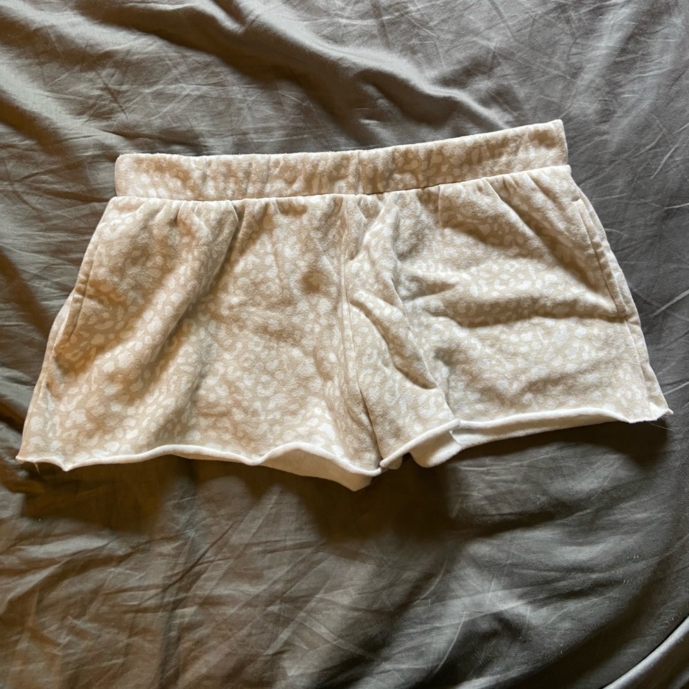 leopard print colsie lounge shorts